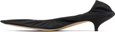The Row Black Liisa Kitten Heels