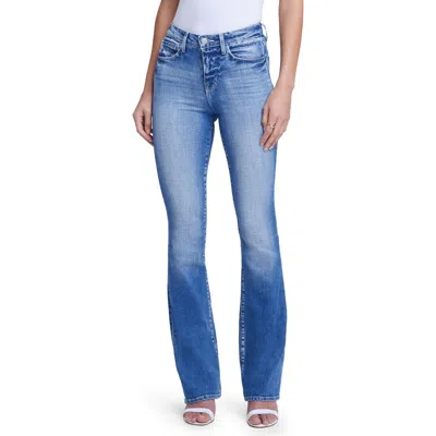L Agence Selma High Waist Sleek Baby Bootcut Jeans In Blue