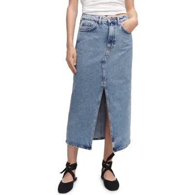 Mango Denim Midi Skirt
