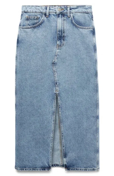 Mango Denim Midi Skirt