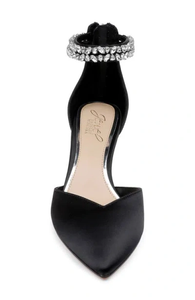 Jewel Badgley Mischka Maya Ankle Strap Pointed Toe Pump