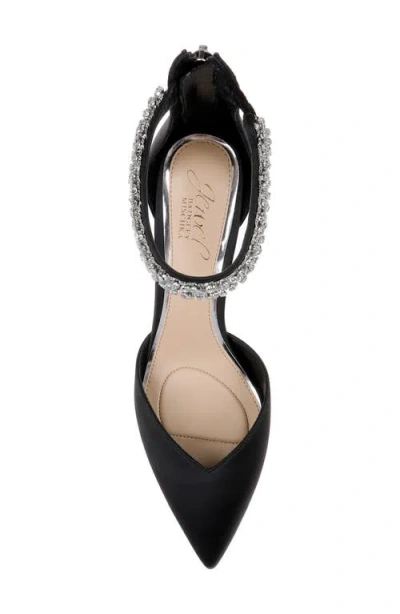 Jewel Badgley Mischka Maya Ankle Strap Pointed Toe Pump