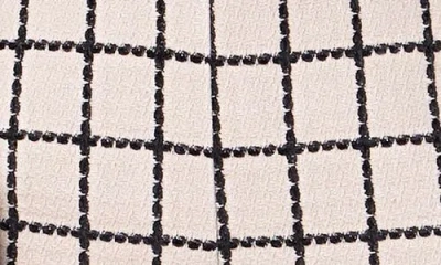 English Factory Windowpane Check Crop Tweed Jacket