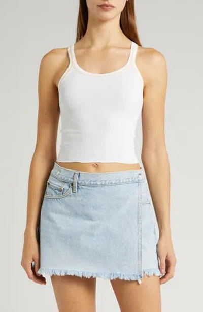 Re/done Rib Crop Tank