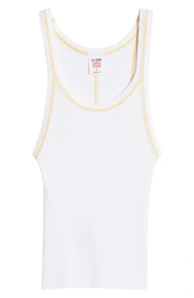 Re/done Rib Crop Tank