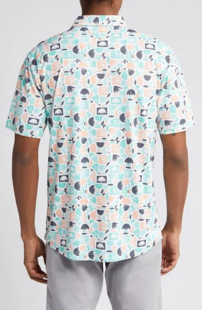 Swannies Maddox Doodle Pattern Golf Polo