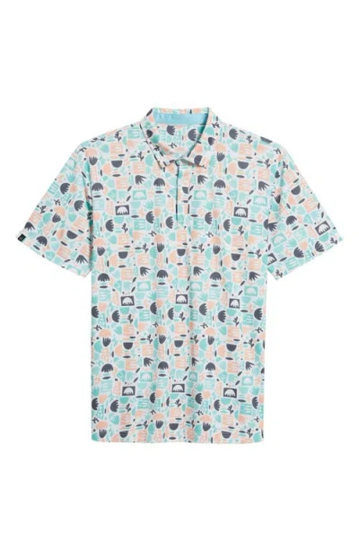 Swannies Maddox Doodle Pattern Golf Polo