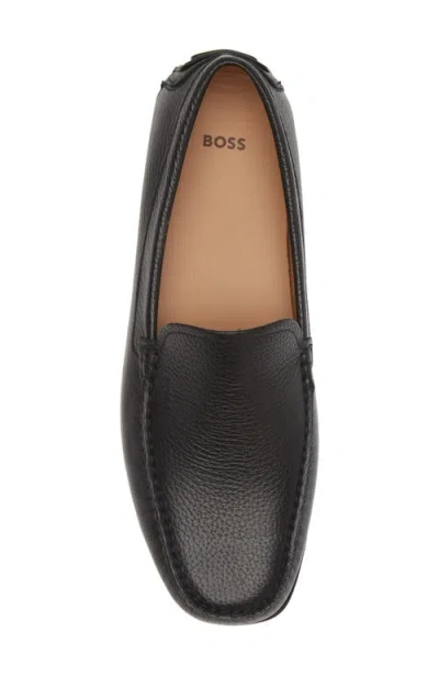 Hugo Boss Boss Grady Driving Loafer In Black