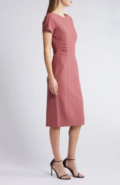Hugo Boss Dakela Ruched Sheath Dress