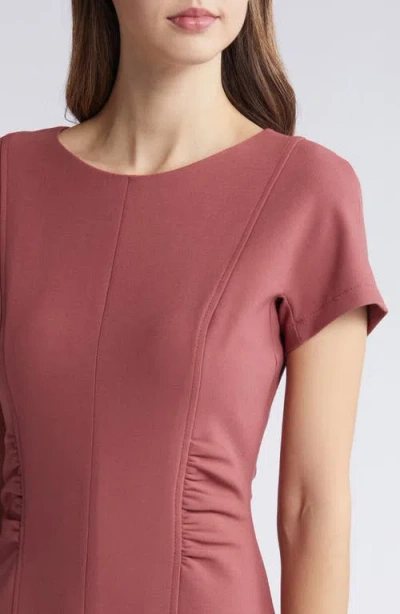 Hugo Boss Dakela Ruched Sheath Dress