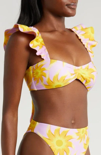 Farm Rio Sunny Side Bandeau Bikini Top