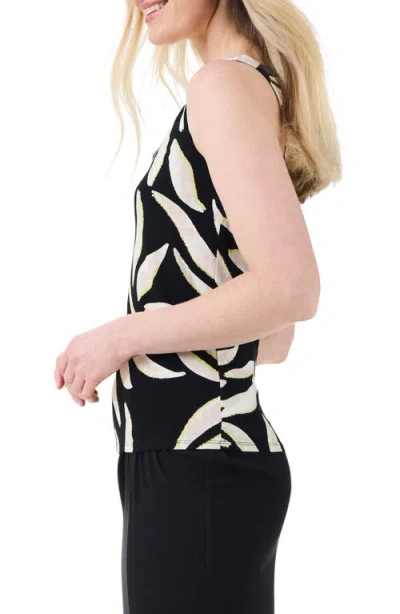 Nic + Zoe Breezy Leaves Notched Neck Shell