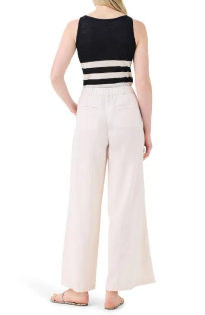 Nic + Zoe Rumba Organic Linen Blend Wide Leg Trousers