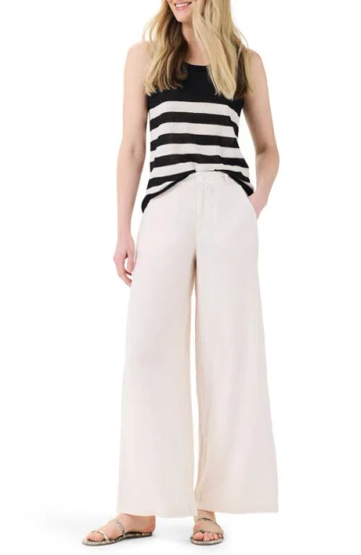 Nic + Zoe Rumba Organic Linen Blend Wide Leg Trousers