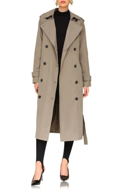Avec Les Filles City Relaxed Water Resistant Belted Trench Coat