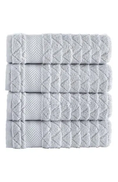 Brooks Brothers Herringbone Cotton 4-pack Hand Towels