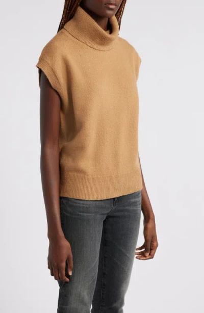 Treasure & Bond Short Dolman Sleeve Cotton Blend Turtleneck Sweater