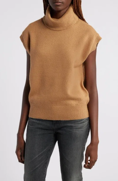 Treasure & Bond Short Dolman Sleeve Cotton Blend Turtleneck Sweater