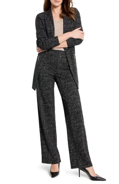 Nic + Zoe Dotty Grid Zip Jacket In Black Multi