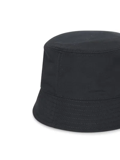 Moncler Bucket Hat Stitched Brim In Blue