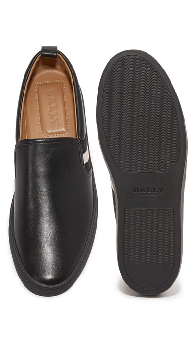 Shop Bally Herald Slip On Sneakers In Black