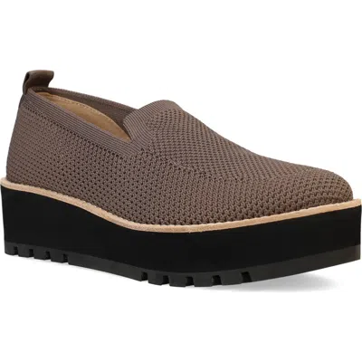 Eileen Fisher Ergos Stretch Canvas Wedge Loafers