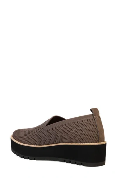 Eileen Fisher Ergos Stretch Canvas Wedge Loafers