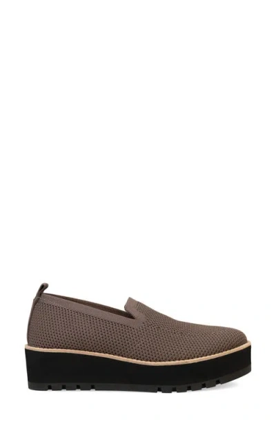 Eileen Fisher Ergos Stretch Canvas Wedge Loafers