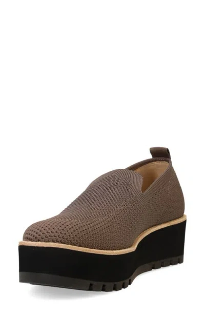Eileen Fisher Ergos Stretch Canvas Wedge Loafers