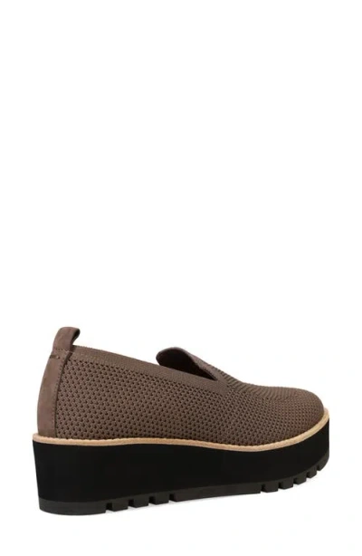 Eileen Fisher Ergos Stretch Canvas Wedge Loafers