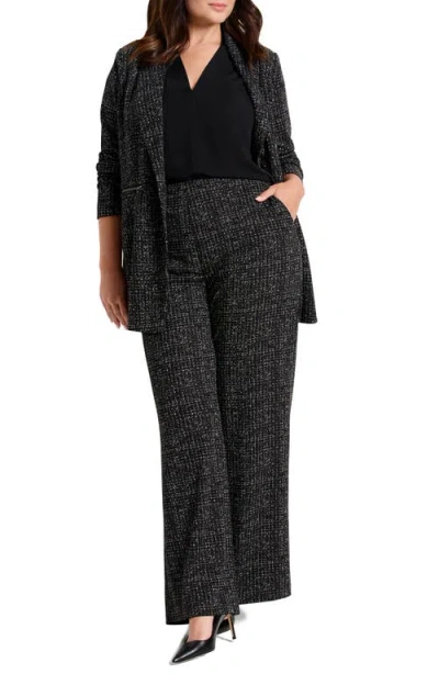 Nic + Zoe Nic+zoe Dotty Grid Zip Pocket Blazer