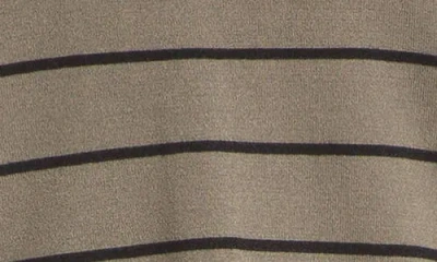 Max Studio Johnny Collar Stripe Knit Polo Sweater