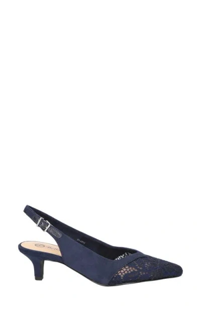 Bella Vita Marquette Slingback Kitten Heel Pump