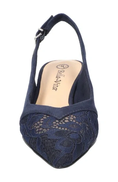 Bella Vita Marquette Slingback Kitten Heel Pump