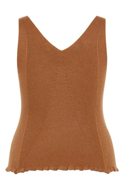 City Chic Sammie Rib Sweater Tank
