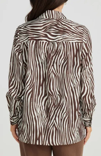 Brave + True Brave+true Enya Zebra Button-up Shirt