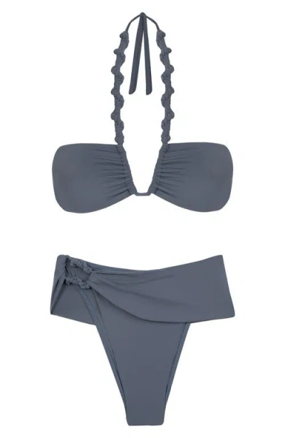 Vix Paula Hermanny Holly Twisted Foldover Waist Bikini Bottoms