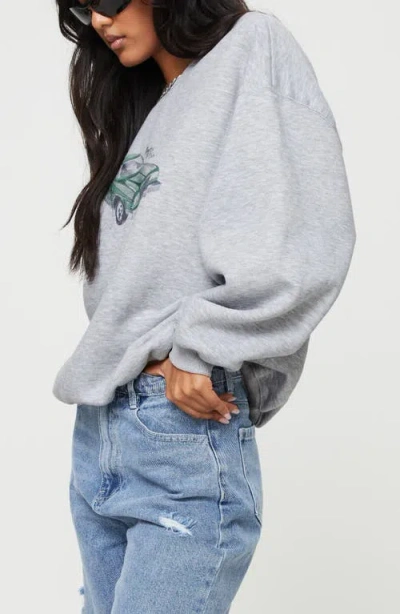Princess Polly Retro Car Oversize Graphic Sweatshirt