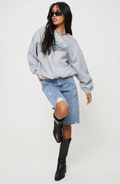 Princess Polly Retro Car Oversize Graphic Sweatshirt