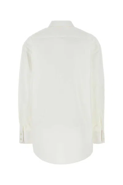 Saint Laurent Camicia In Popeline Bianco  Donna In White