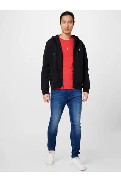 Polo Ralph Lauren Zip-up Hooded Sweatshirt In Black