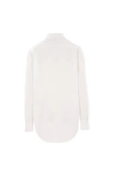 Saint Laurent Camicia In Popeline Bianco  Donna In White