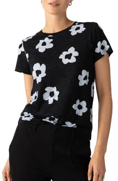 Sanctuary The Perfect Geo Print Cotton Blend Knit Top