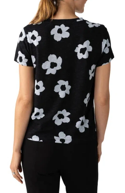 Sanctuary The Perfect Geo Print Cotton Blend Knit Top