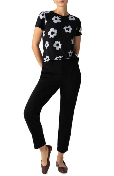 Sanctuary The Perfect Geo Print Cotton Blend Knit Top