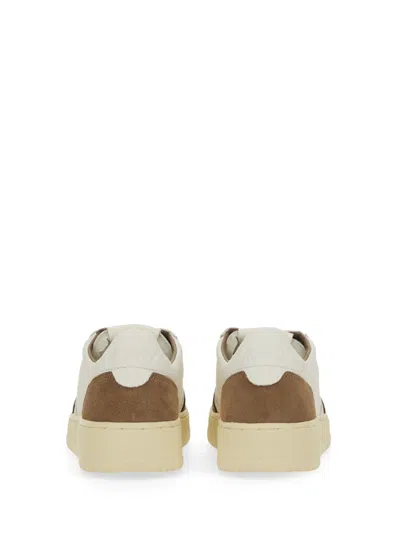 Autry Low Sneaker With Contrast Panels And Perforated Detailing