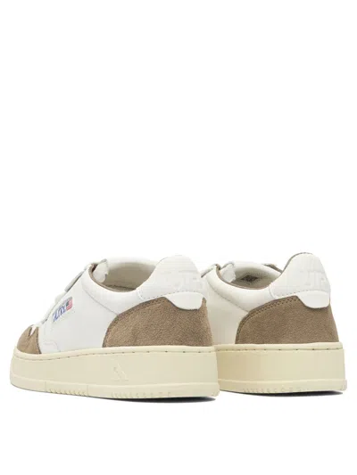 Autry Low Sneaker With Contrast Panels And Perforated Detailing