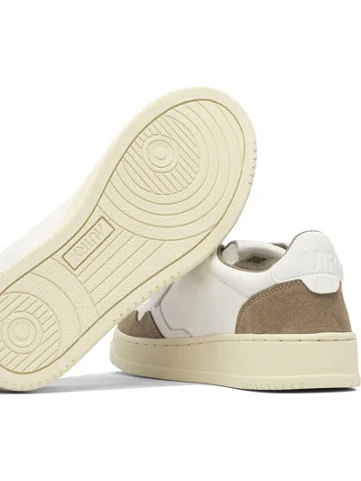 Autry Low Sneaker With Contrast Panels And Perforated Detailing