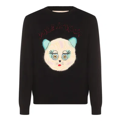 Valentino Garavani Sweater With Le Chat De La Maison Patch In Black
