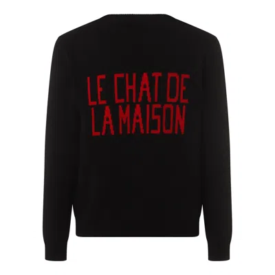 Valentino Garavani Sweater With Le Chat De La Maison Patch In Black